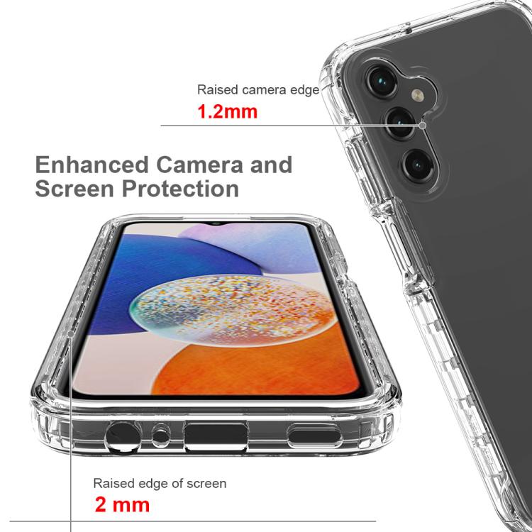 For Samsung Galaxy A15 5G Shockproof Clear Gradient PC + TPU Phone Case