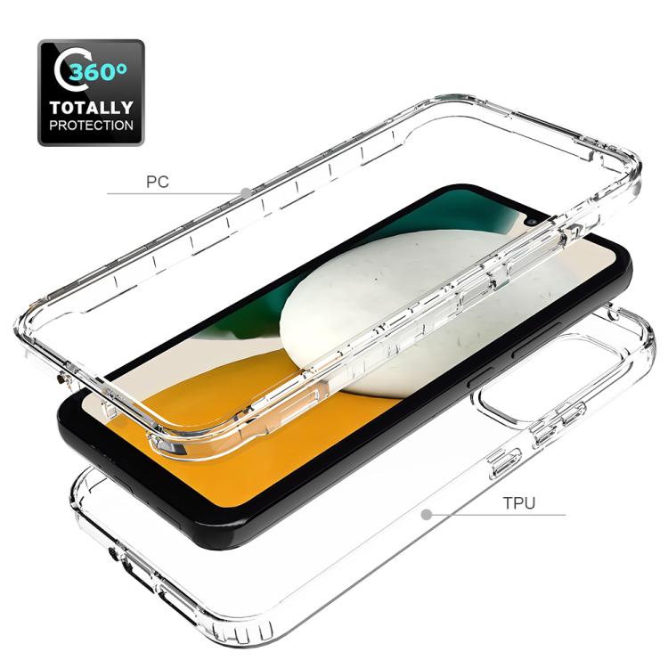 For Samsung Galaxy A34 5G Shockproof Clear Gradient PC + TPU Phone Case