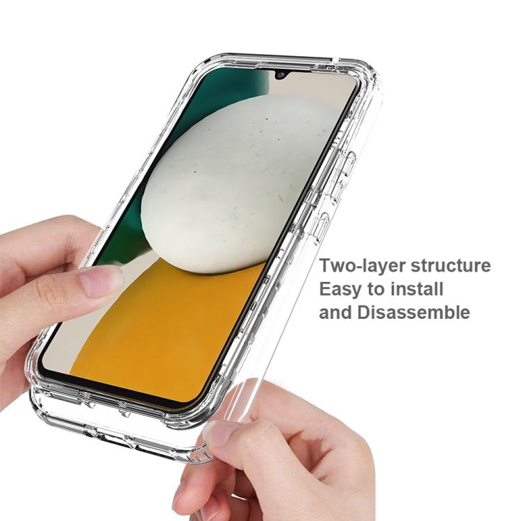 For Samsung Galaxy A34 5G Shockproof Clear Gradient PC + TPU Phone Case