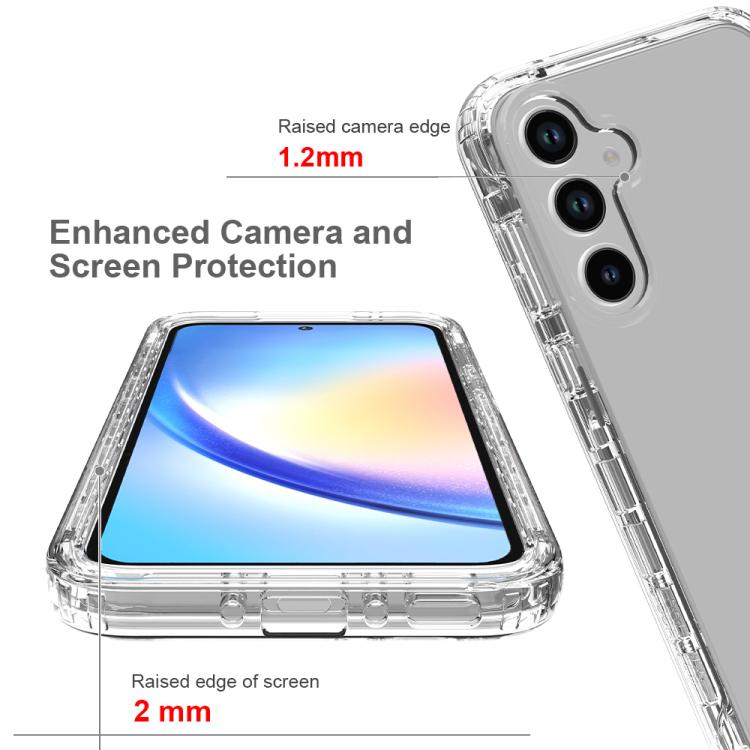 For Samsung Galaxy A35 5G Shockproof Clear Gradient PC + TPU Phone Case