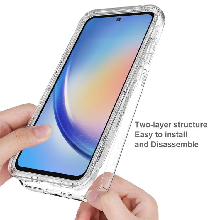 For Samsung Galaxy A35 5G Shockproof Clear Gradient PC + TPU Phone Case