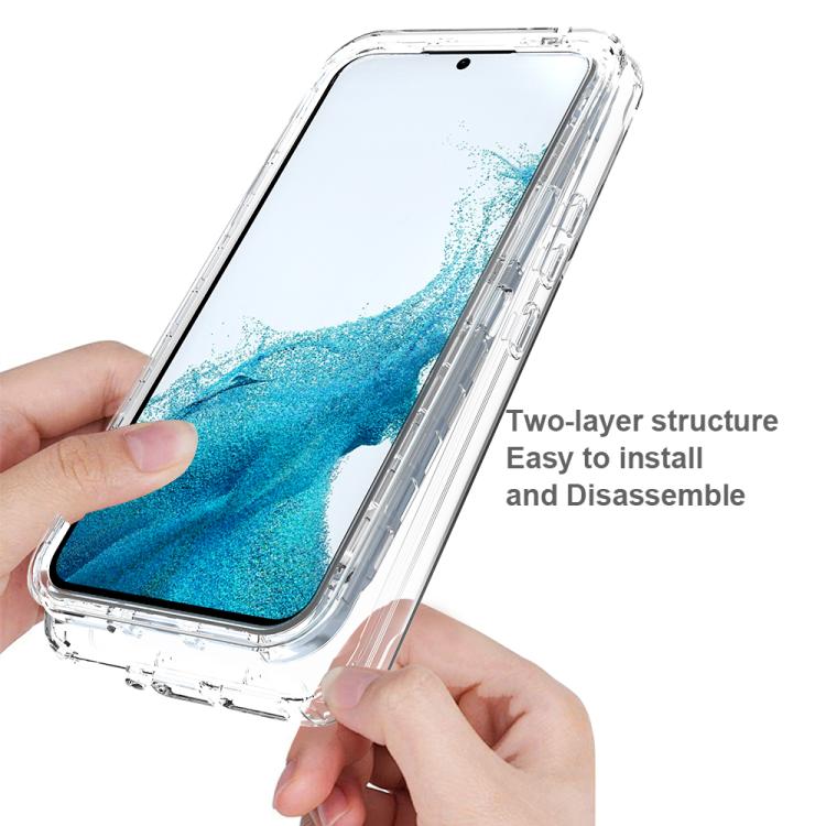 For Samsung Galaxy A54 5G Shockproof Clear Gradient PC + TPU Phone Case