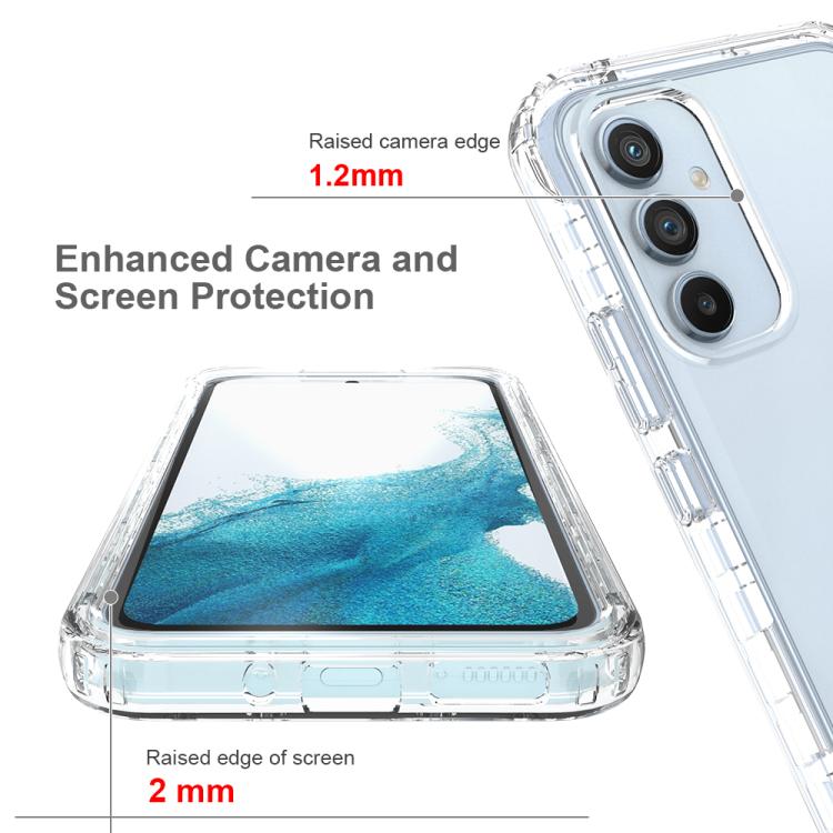For Samsung Galaxy A54 5G Shockproof Clear Gradient PC + TPU Phone Case