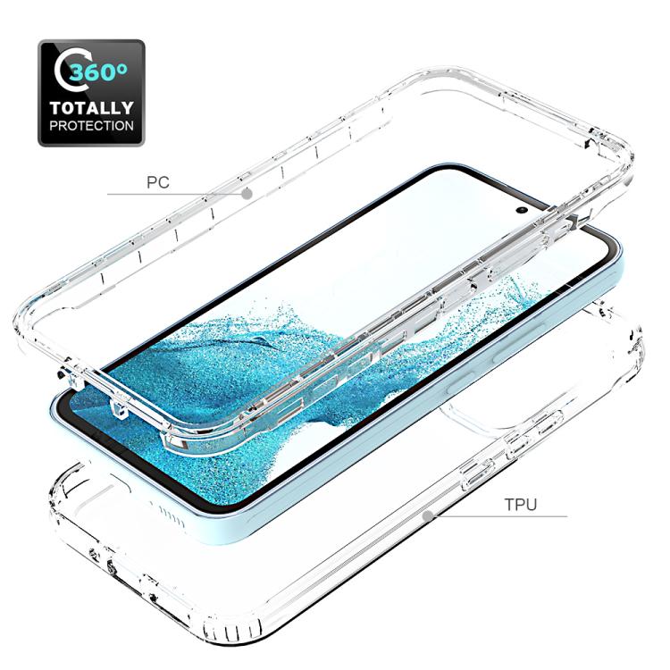 For Samsung Galaxy A54 5G Shockproof Clear Gradient PC + TPU Phone Case