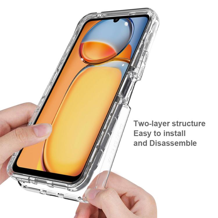 For Redmi 13C 4G / 5G Shockproof Clear Gradient PC + TPU Phone Case