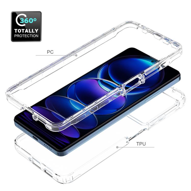 For Redmi Note 12 Pro 5G Global Shockproof Clear Gradient PC + TPU Phone Case