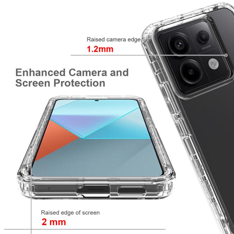 For Redmi Note 13 Pro 5G Shockproof Clear Gradient PC + TPU Phone Case