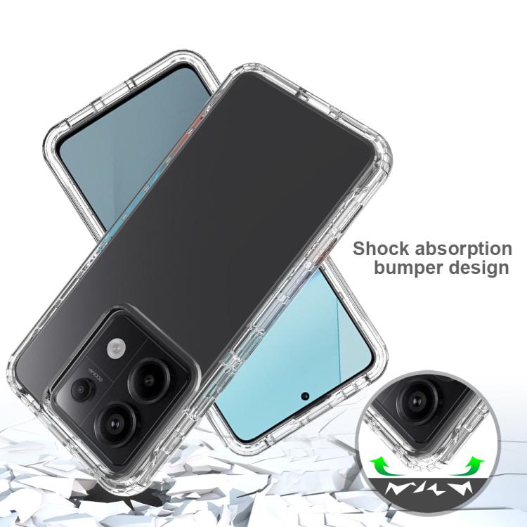 For Redmi Note 13 Pro 5G Shockproof Clear Gradient PC + TPU Phone Case