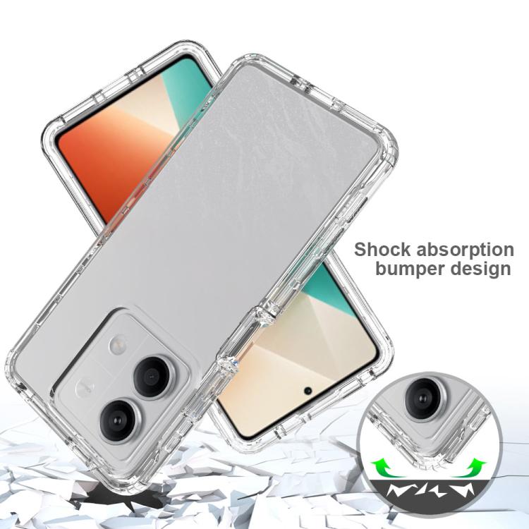 For Redmi Note 13 5G Shockproof Clear Gradient PC + TPU Phone Case