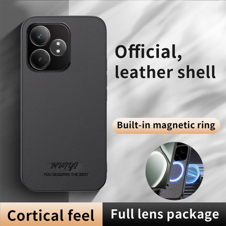 For Realme GT Neo6 SE HUIYI Leather Magnetic Phone Case