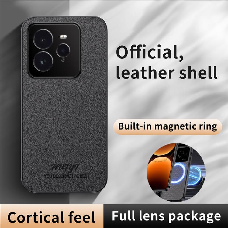For Realme GT 7 Pro HUIYI Leather Magnetic Phone Case