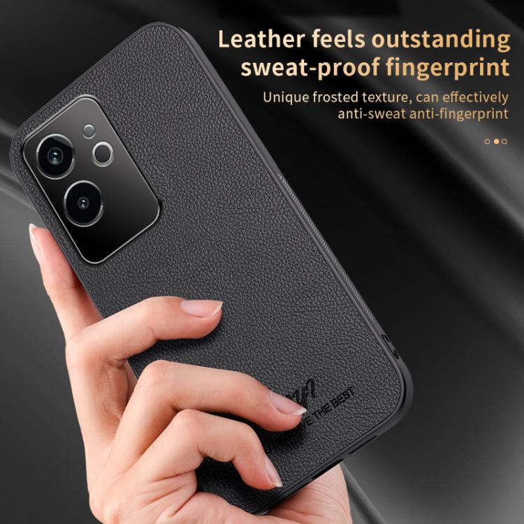 For Realme GT 6 HUIYI Leather Magnetic Phone Case