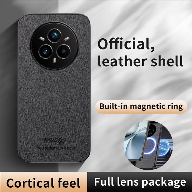 For Realme 14 Pro+ HUIYI Leather Magnetic Phone Case