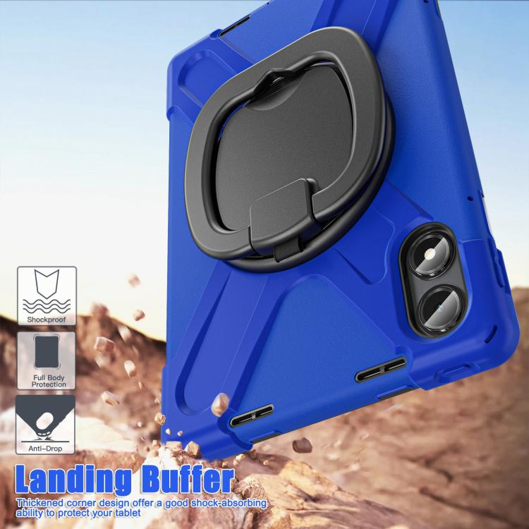 For Xiaomi Redmi Pad Pro 12.1 Silicone Hybrid PC Tablet Case with Holder & Shoulder Strap