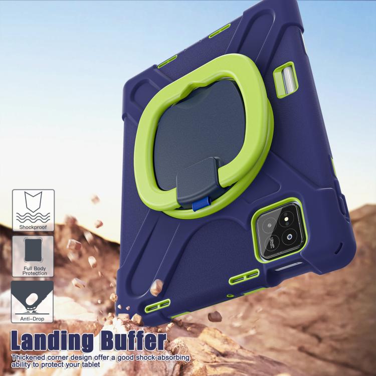 For Xiaomi Pad 7 / 7 Pro Silicone Hybrid PC Tablet Case with Holder & Shoulder Strap