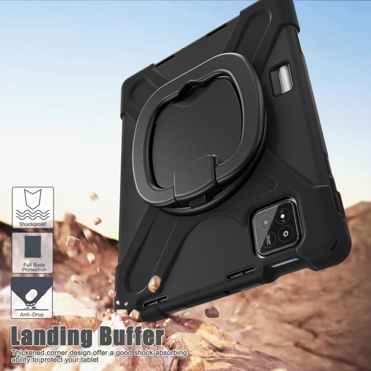 For Xiaomi Pad 7 / 7 Pro Silicone Hybrid PC Tablet Case with Holder & Shoulder Strap