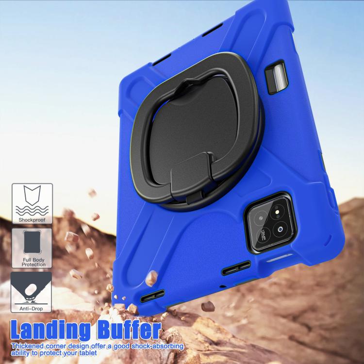 For Xiaomi Pad 7 / 7 Pro Silicone Hybrid PC Tablet Case with Holder & Shoulder Strap