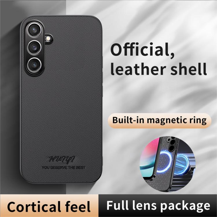 For Samsung Galaxy S24 FE 5G HUIYI Leather Magnetic Phone Case