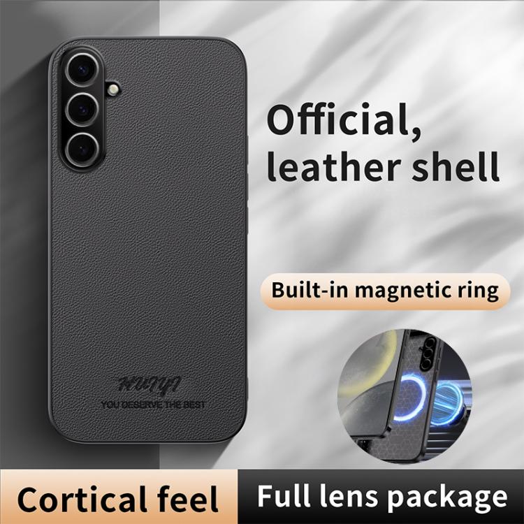 For Samsung Galaxy S25+ 5G HUIYI Leather Magnetic Phone Case