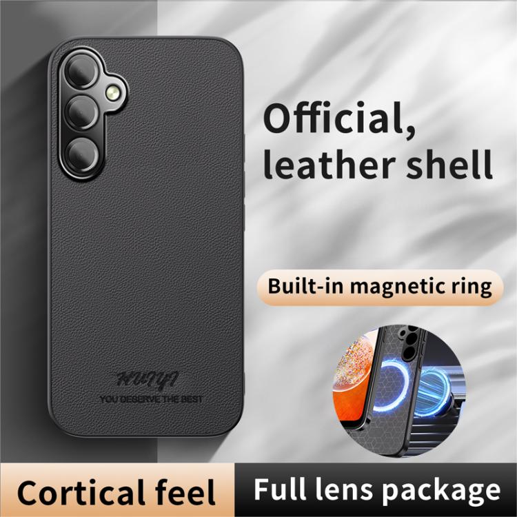 For Samsung Galaxy A14 4G / 5G HUIYI Leather Magnetic Phone Case