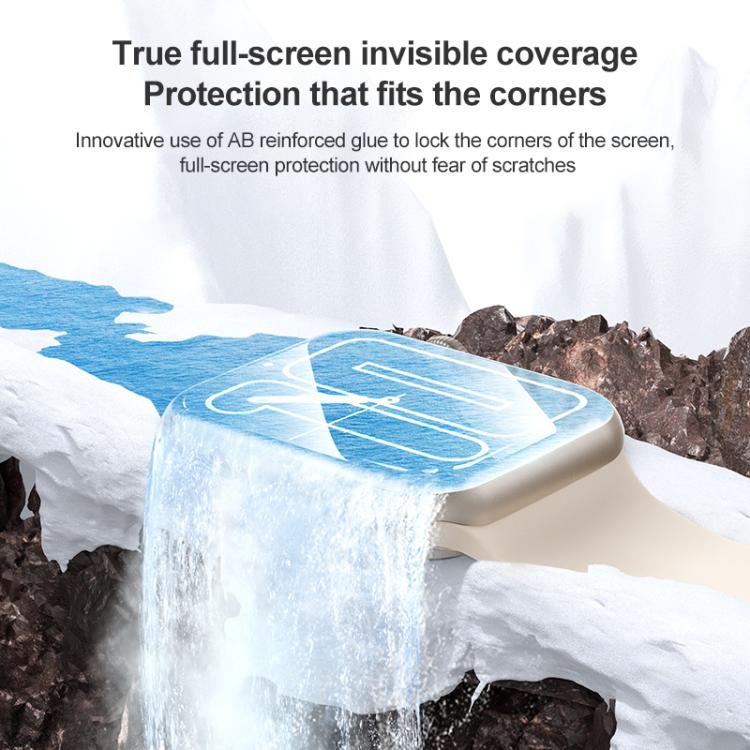 For Apple Watch Series 9 / 8 / 7 45mm Soft Hydrogel Film Watch Screen Protector with Locator