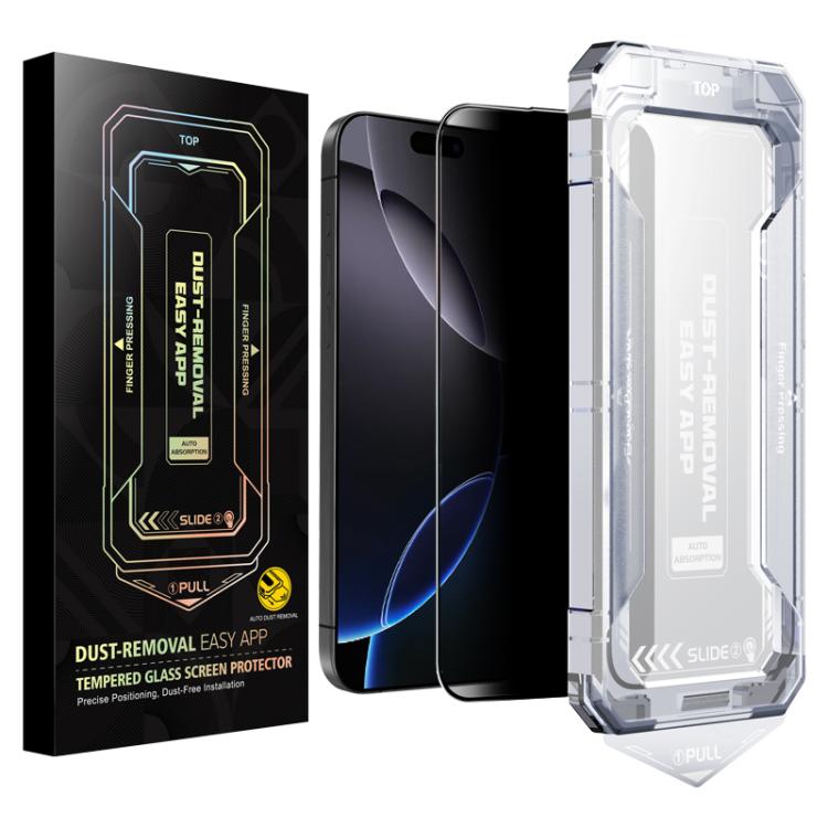 For iPhone 17 / 16 Pro Easy Install Privacy Tempered Glass Film