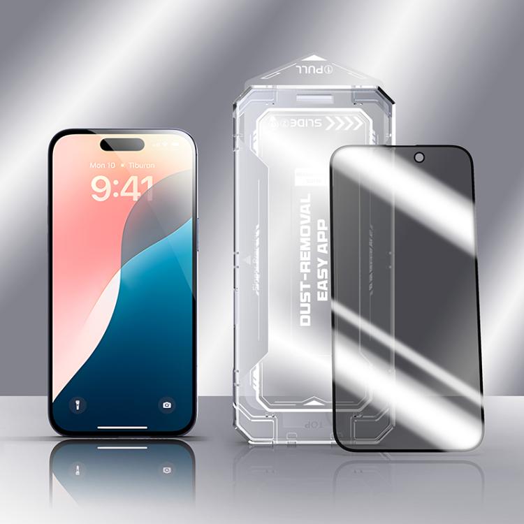 For iPhone 17 Pro Max Easy Install Privacy Tempered Glass Film