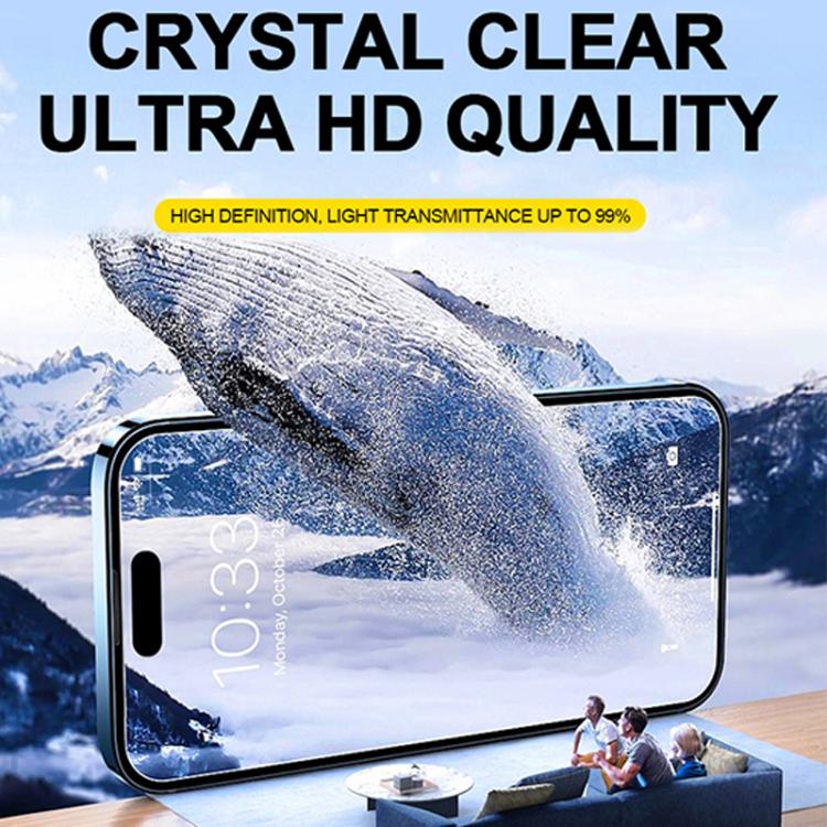 For iPhone 17 Pro Easy Install HD Tempered Glass Film