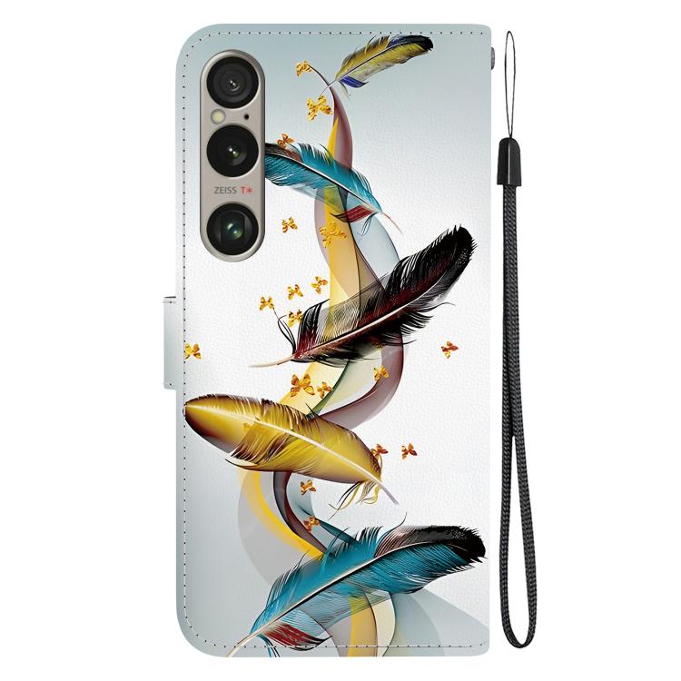For Sony Xperia 1 VI Crystal Texture Colored Drawing Leather Phone Case