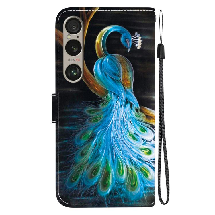 For Sony Xperia 1 VI Crystal Texture Colored Drawing Leather Phone Case