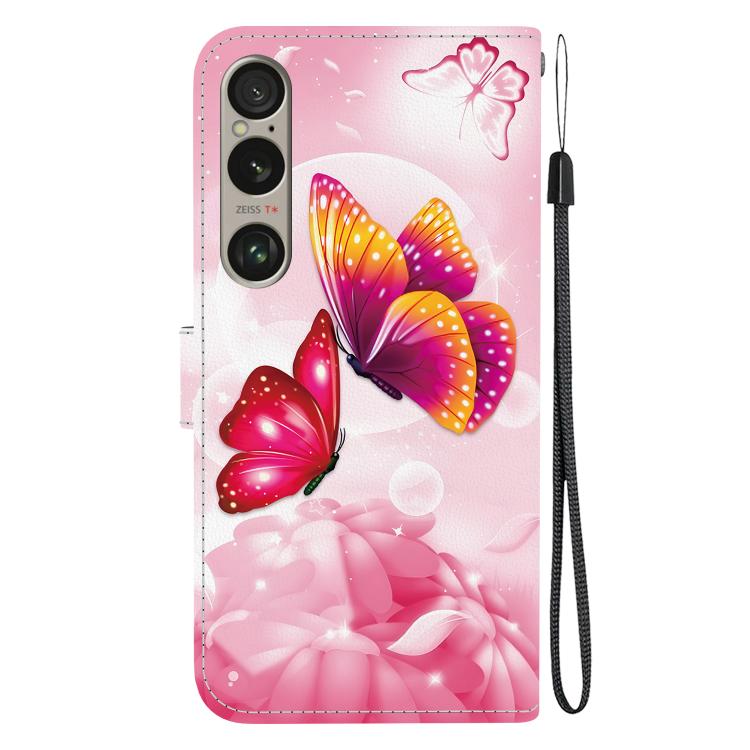 For Sony Xperia 1 VI Crystal Texture Colored Drawing Leather Phone Case