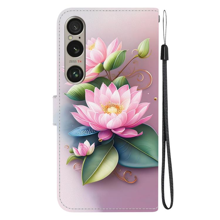 For Sony Xperia 1 VI Crystal Texture Colored Drawing Leather Phone Case