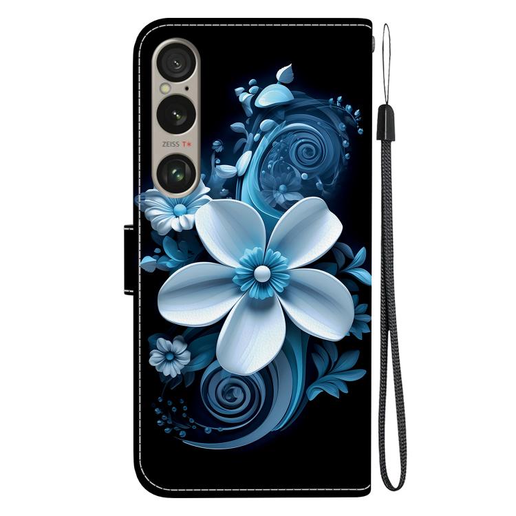 For Sony Xperia 1 VI Crystal Texture Colored Drawing Leather Phone Case