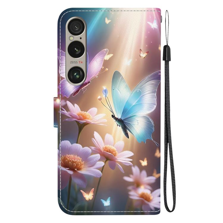 For Sony Xperia 1 VI Crystal Texture Colored Drawing Leather Phone Case
