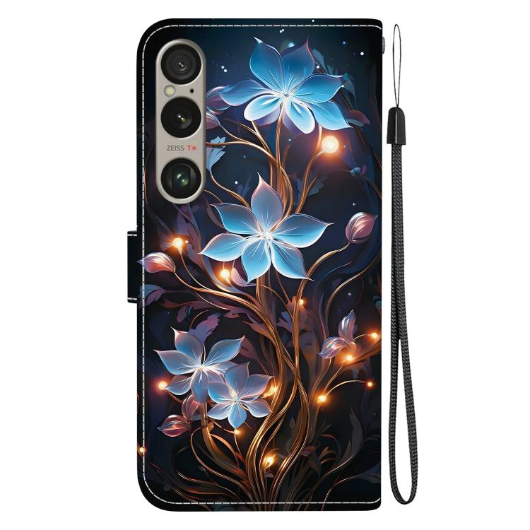 For Sony Xperia 1 VI Crystal Texture Colored Drawing Leather Phone Case