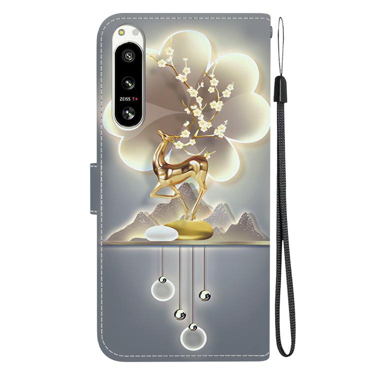 For Sony Xperia 5 VI Crystal Texture Colored Drawing Leather Phone Case