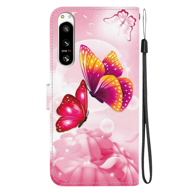 For Sony Xperia 5 VI Crystal Texture Colored Drawing Leather Phone Case