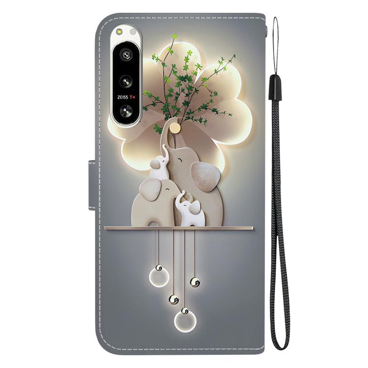 For Sony Xperia 10 VI Crystal Texture Colored Drawing Leather Phone Case
