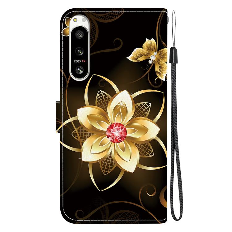 For Sony Xperia 10 VI Crystal Texture Colored Drawing Leather Phone Case