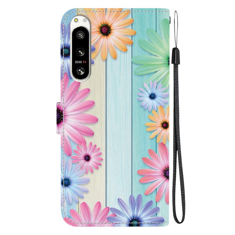 For Sony Xperia 10 VI Crystal Texture Colored Drawing Leather Phone Case