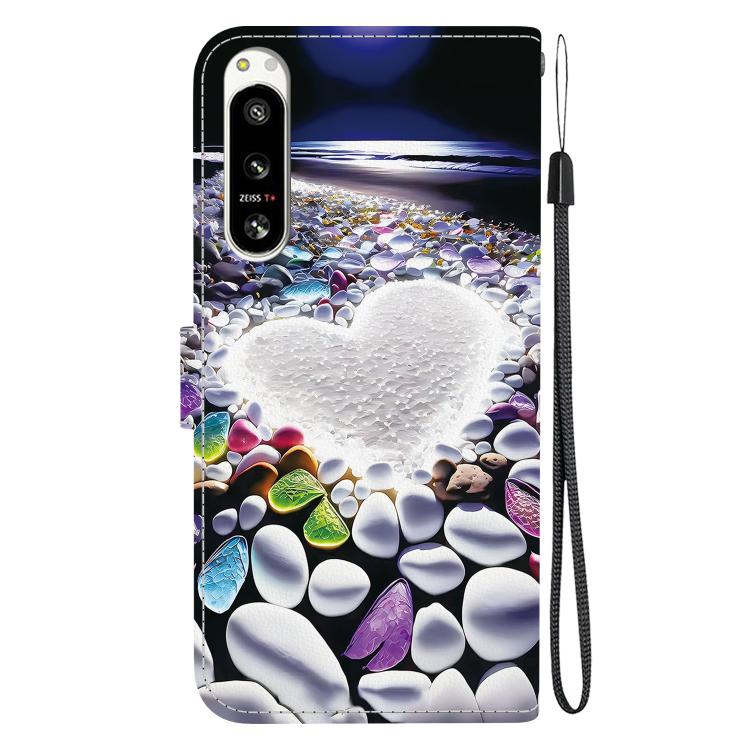 For Sony Xperia 10 VI Crystal Texture Colored Drawing Leather Phone Case