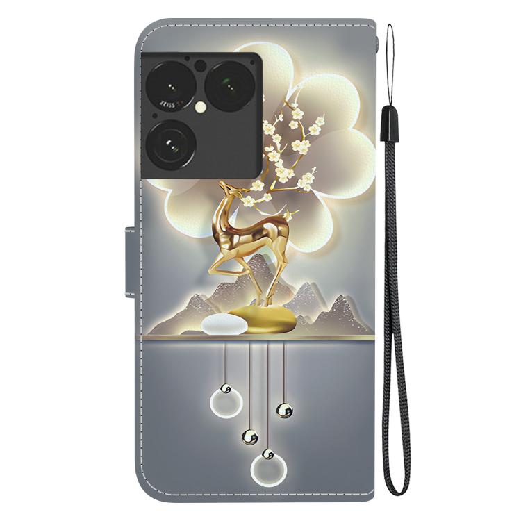 For Sony Xperia 1 VIII Crystal Texture Colored Drawing Leather Phone Case