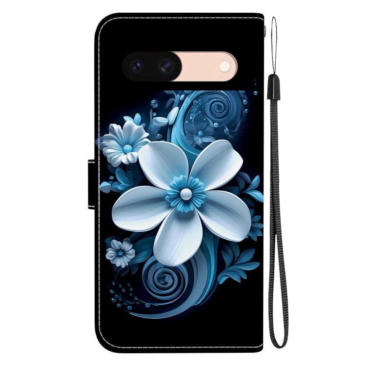 For Google Pixel 8a Crystal Texture Colored Drawing Leather Phone Case