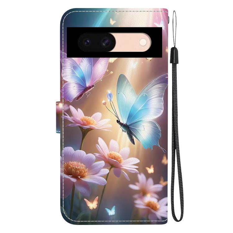For Google Pixel 8a Crystal Texture Colored Drawing Leather Phone Case