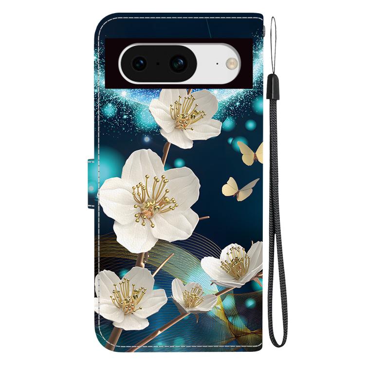 For Google Pixel 8 Crystal Texture Colored Drawing Leather Phone Case