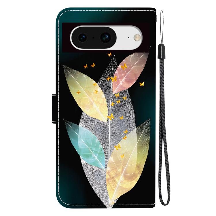 For Google Pixel 8 Crystal Texture Colored Drawing Leather Phone Case