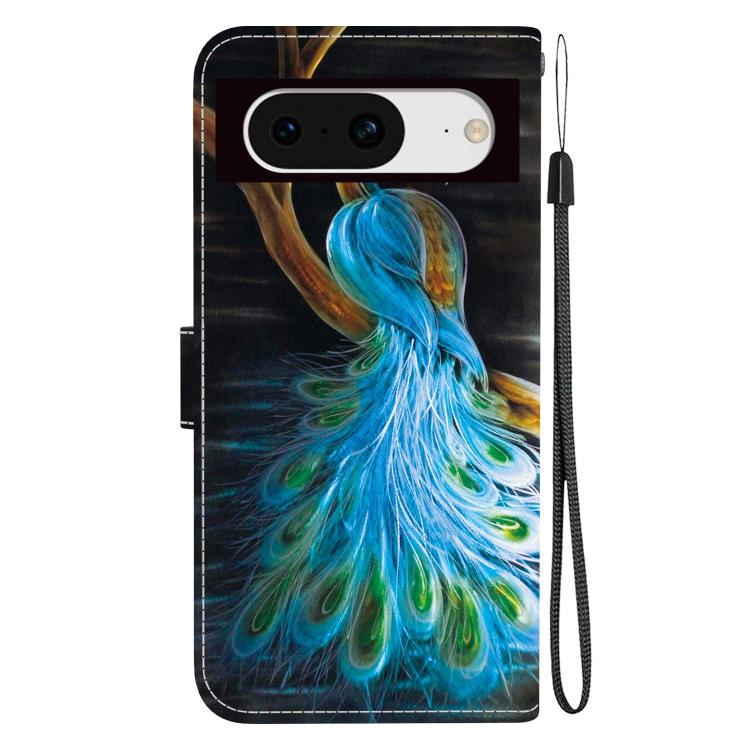 For Google Pixel 8 Crystal Texture Colored Drawing Leather Phone Case
