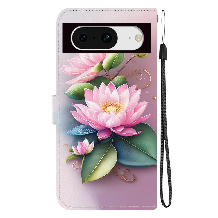 For Google Pixel 8 Crystal Texture Colored Drawing Leather Phone Case
