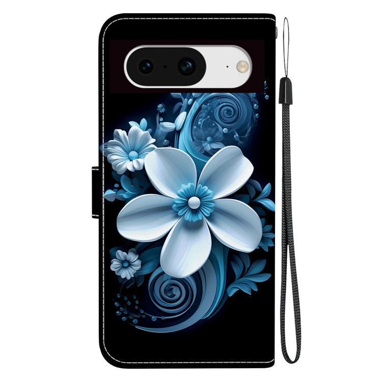 For Google Pixel 8 Crystal Texture Colored Drawing Leather Phone Case