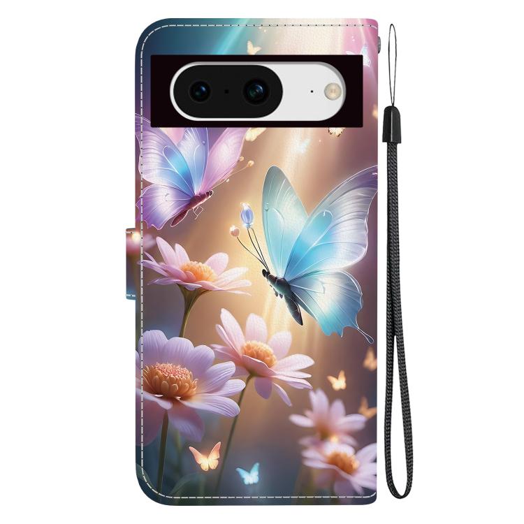 For Google Pixel 8 Crystal Texture Colored Drawing Leather Phone Case